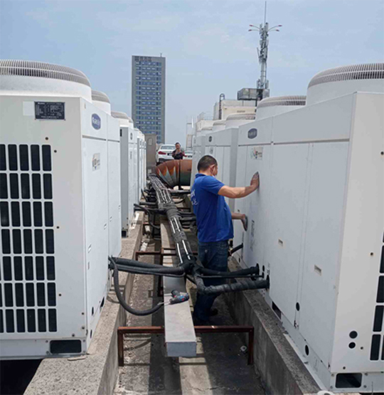 梁河中央空调制热和不制冷系统维修方法